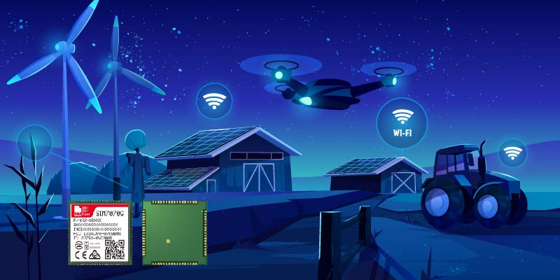 SIM7070G optimize agricultural environment