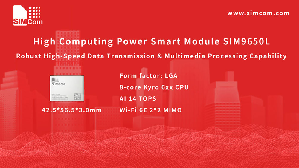 High computing power smart module SIM9650L