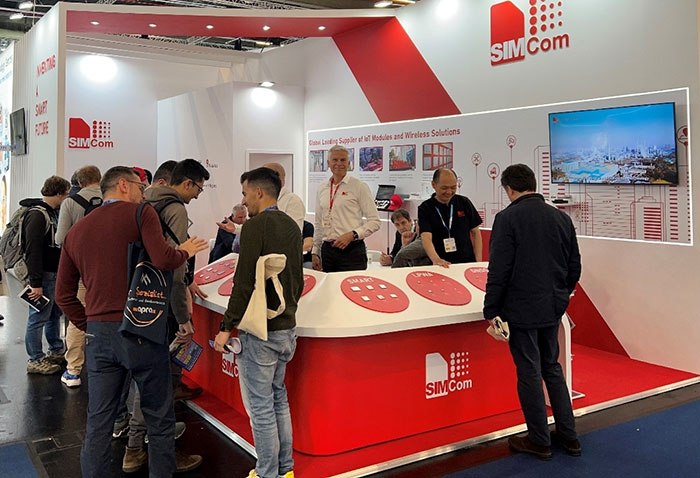 The SIMCom booth received a warm reception from attendees during EW24