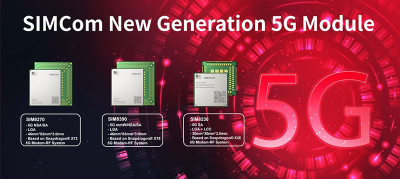 SIMCom new generation 5G Module